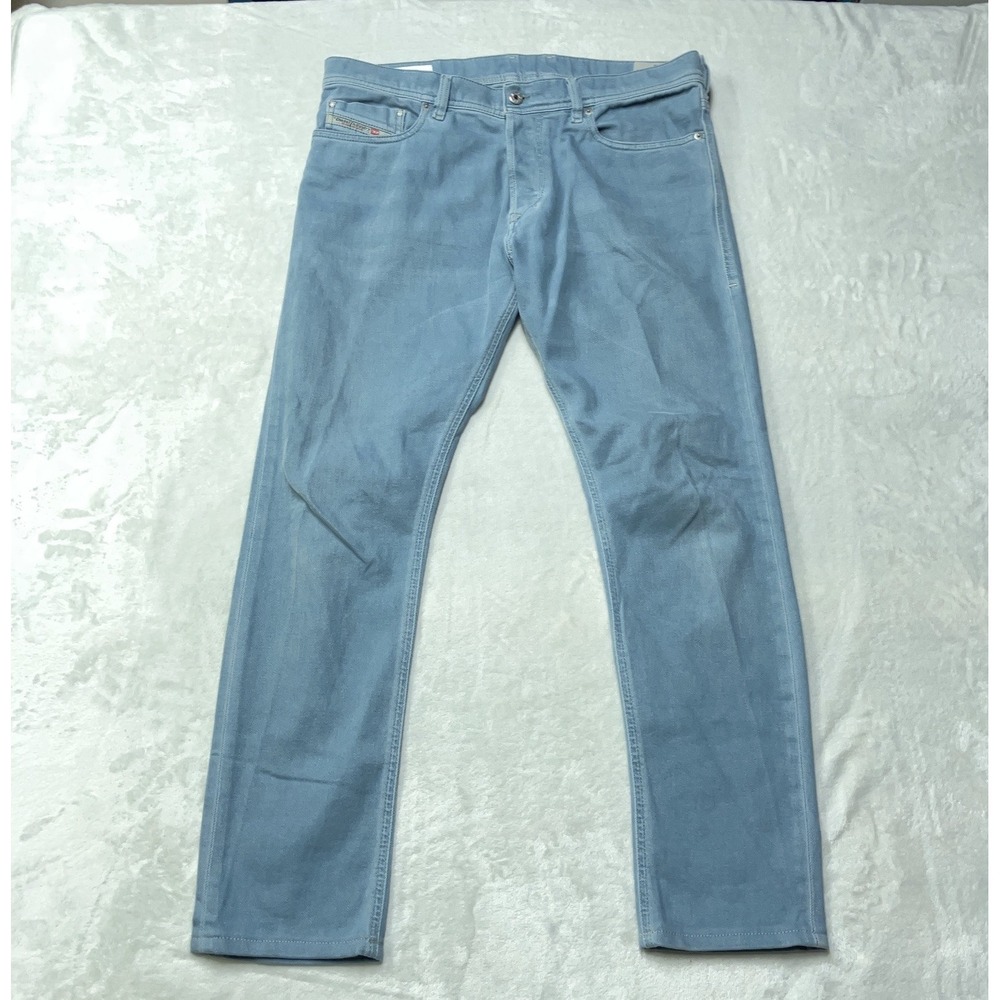 Diesel Tepphar‎ Jeans Men 32x30 Light Blue Slim Carrot Stretch Denim 0850Y